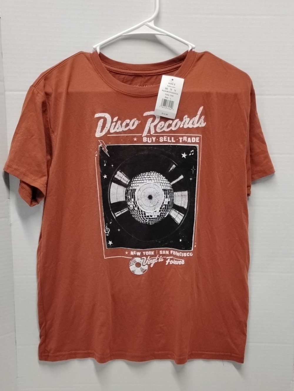 Kohl's Disco Records Graphic Tee - Rust